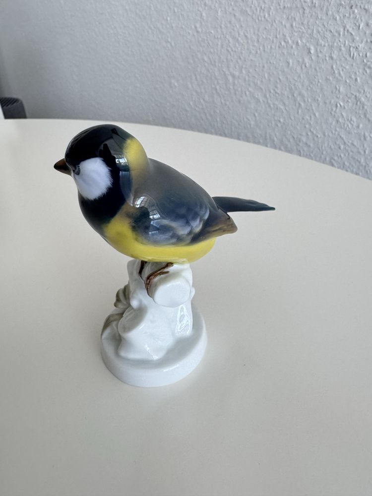 Figurka sikorka bogatka ptaszek Rosenthal