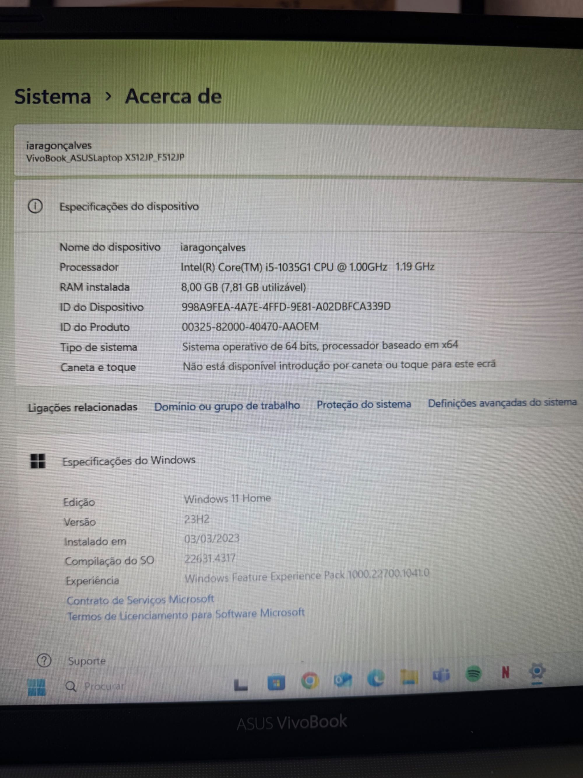 Asus Vivobook como novo! URGENTE
