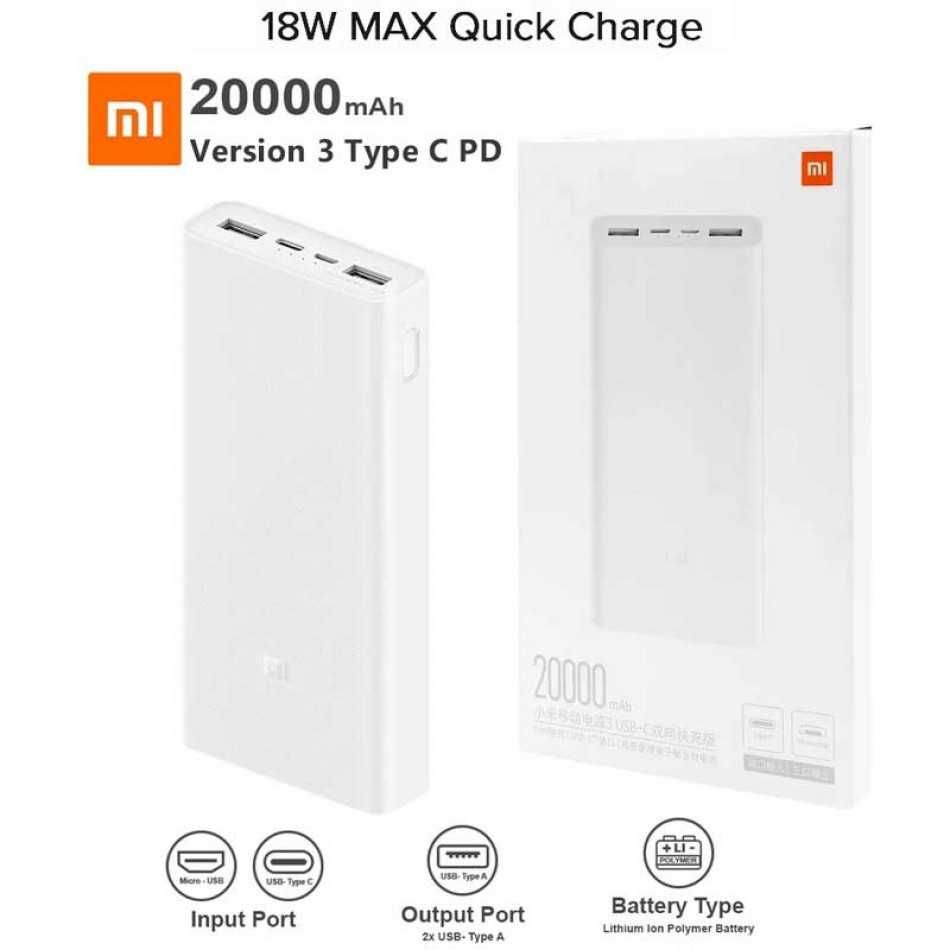 Павербанк Xiaomi Mi Power Bank 20000 mAh 22.5W Fast Charge