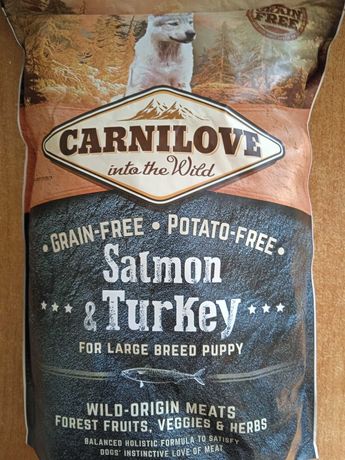 Продам корм для щенков больших пород Carnilove salmon turkey 1,5 kg