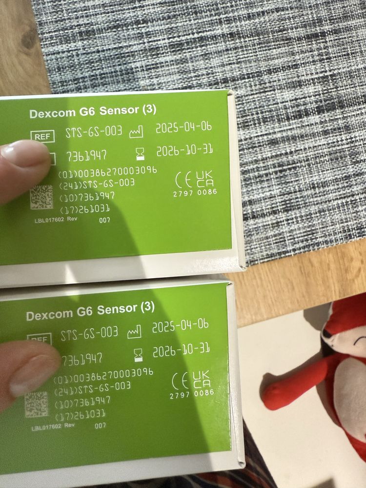 Dexcom g6 6 sensorów +transmiter NOWY