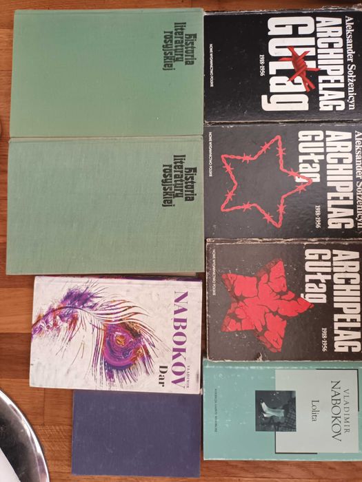 Archi Gułag 1-3 77zł, Nabokov Dar 69zł, Białe noce 62zł, Zapiski my 8Z