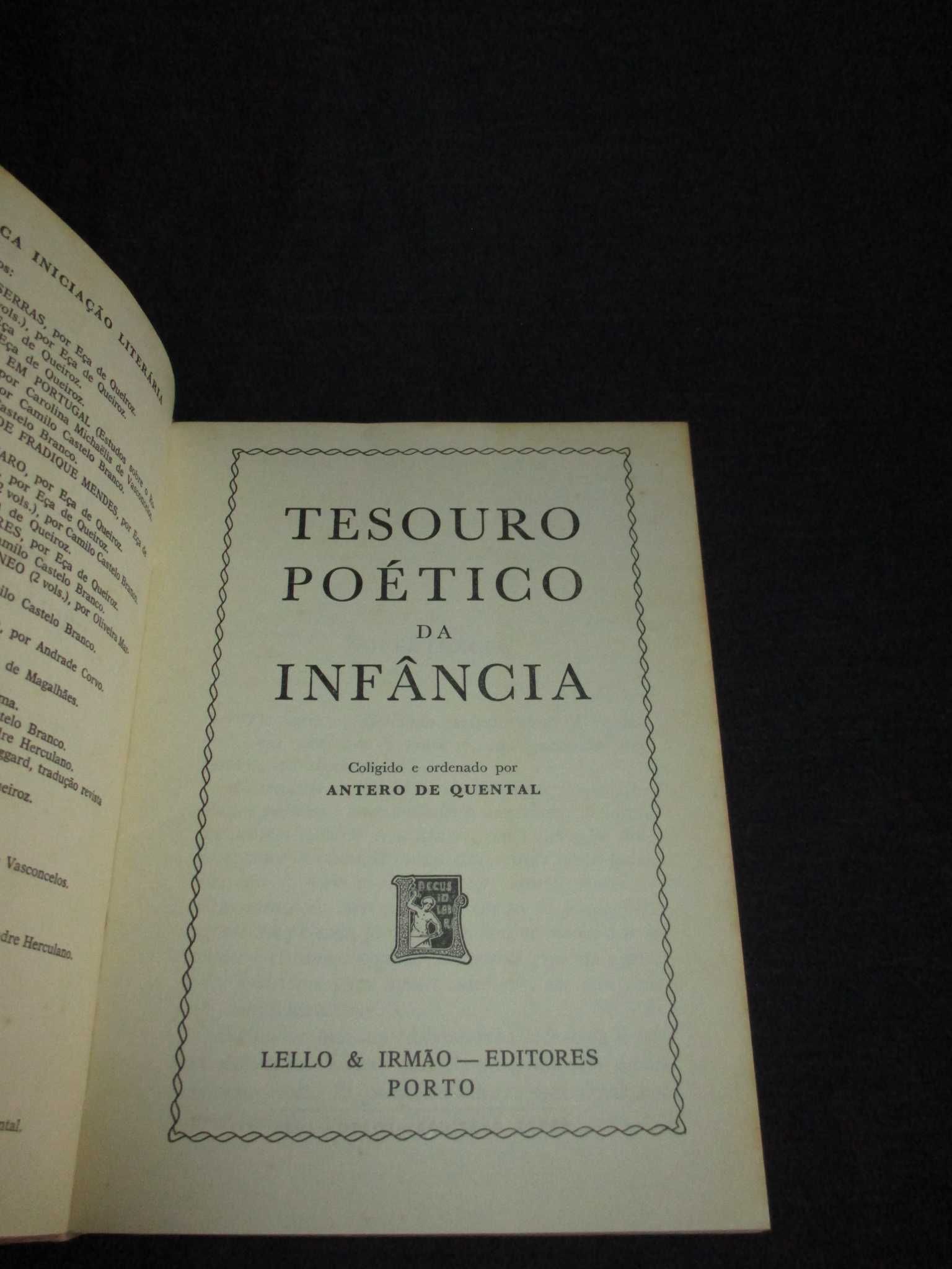 Livro Tesouro Poético da Infância Antero de Quental