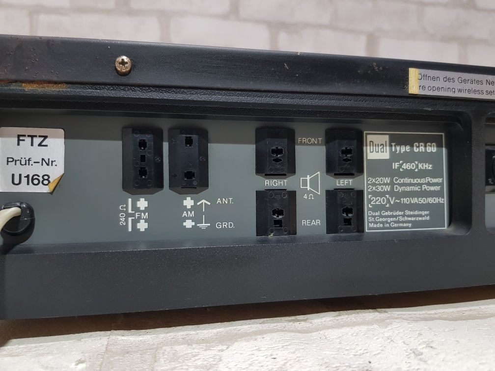 Стерео ресивер DUAL CR 60, б/в з Німеччини