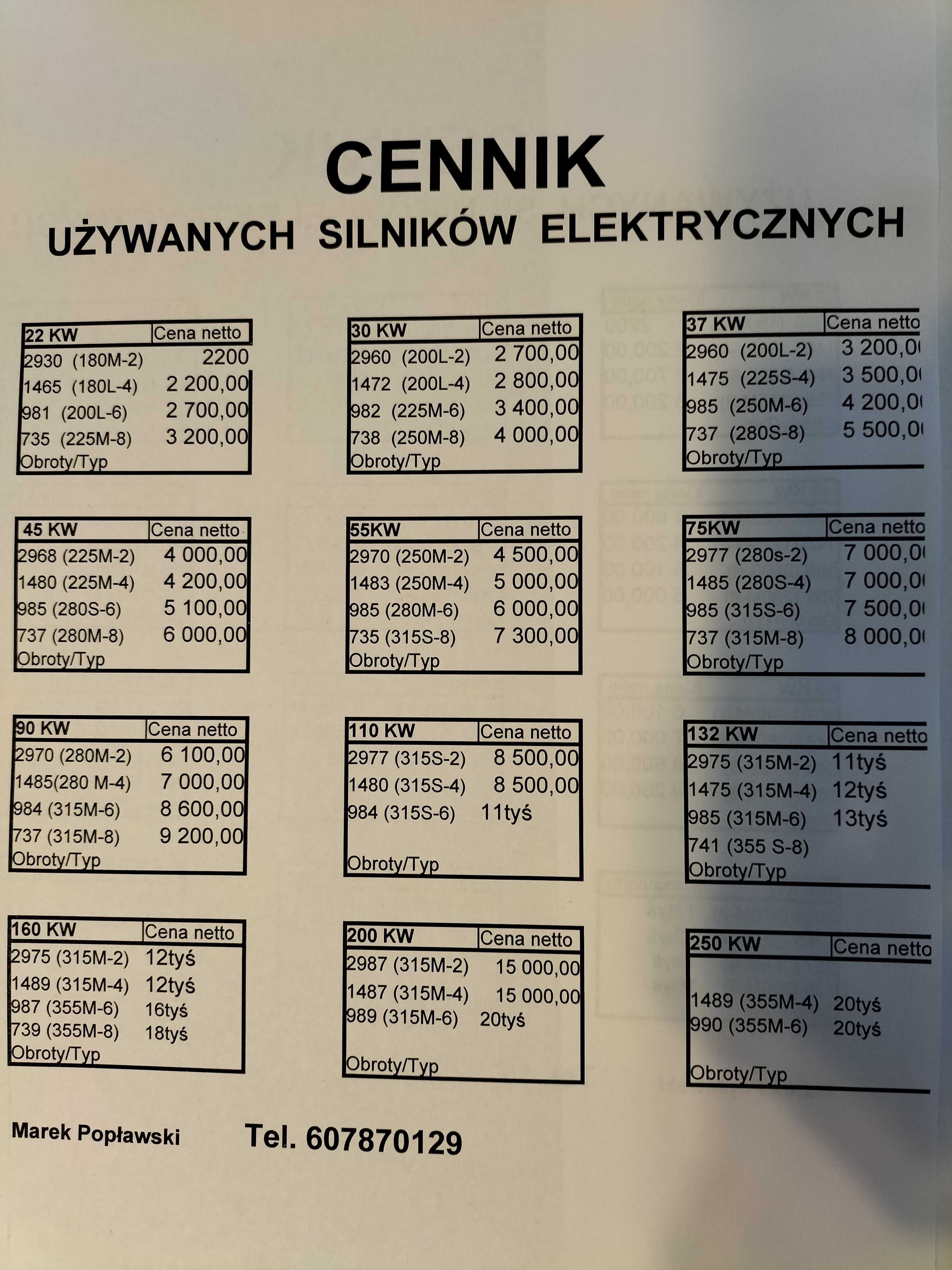 Silnik elektryczny 55kw 110kw 132kw 160kw 250kw 315kw 400kw 550kw/400V