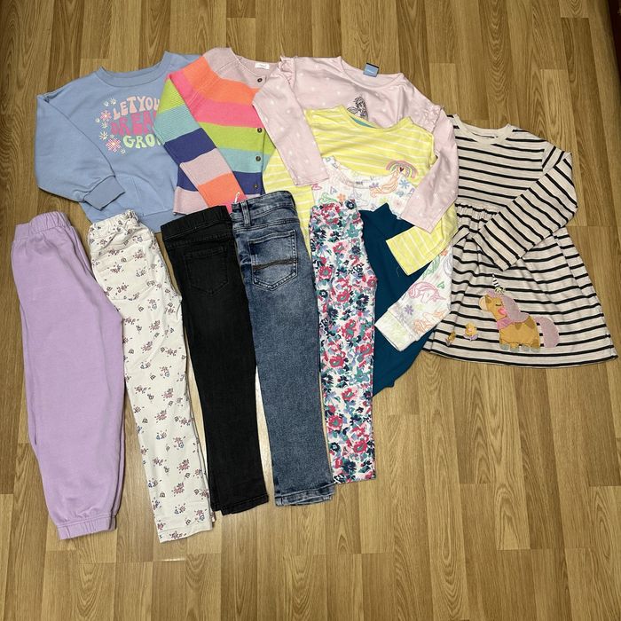 Теплі штани светр лосіни джинси кофта реглан на дівчинку 4 5 104 110