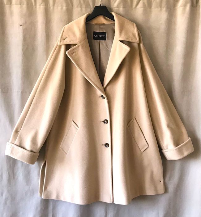 #Gil Bret, Płaszcz, Angora, Wełna, Rozmiar XL