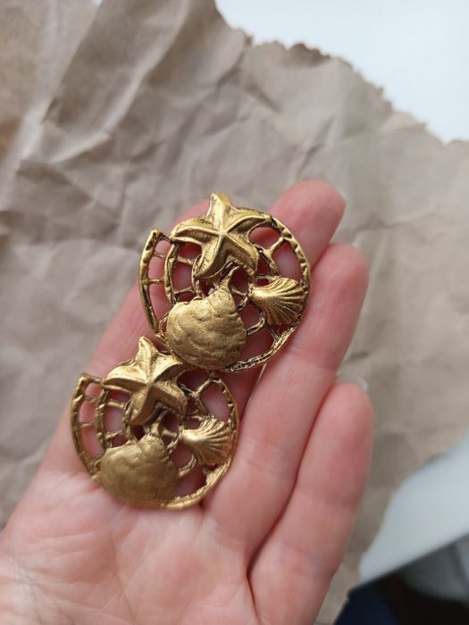 Вінтажні кліпси об'ємні Франція