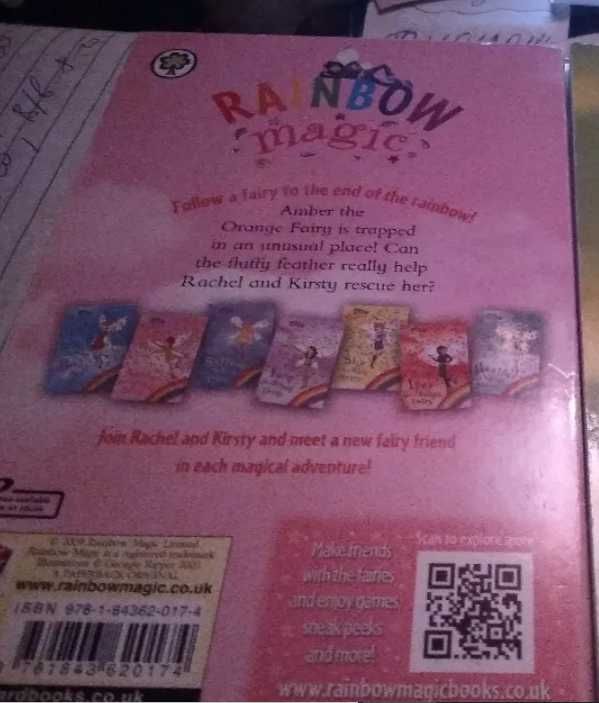 детская книга RAINBOW Magic на английском языке радуга розовая