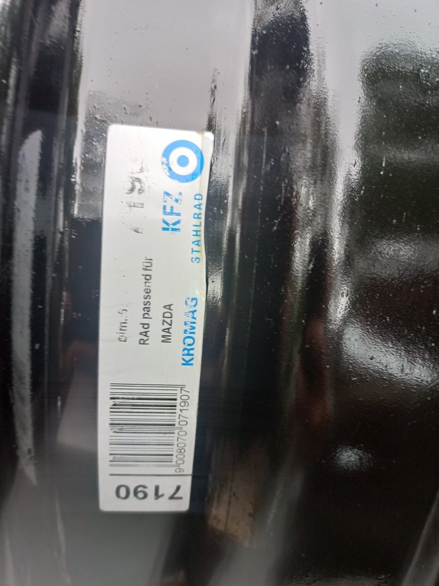 felgi stalowe 15" 4x100 6x15 ET 45 MAZDA 2