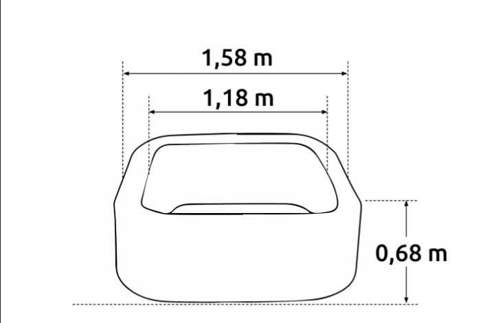 Dmuchane SPA 4 osobowe MSpa Lite LED 2025