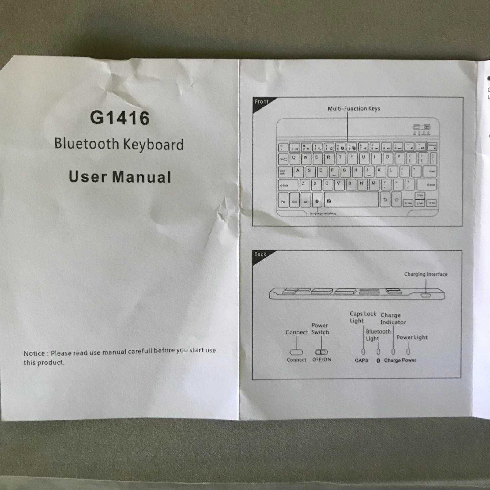 Чохол INFILAND з акумуляторною  клавіатурою  для iPad Air/Air2/9.7