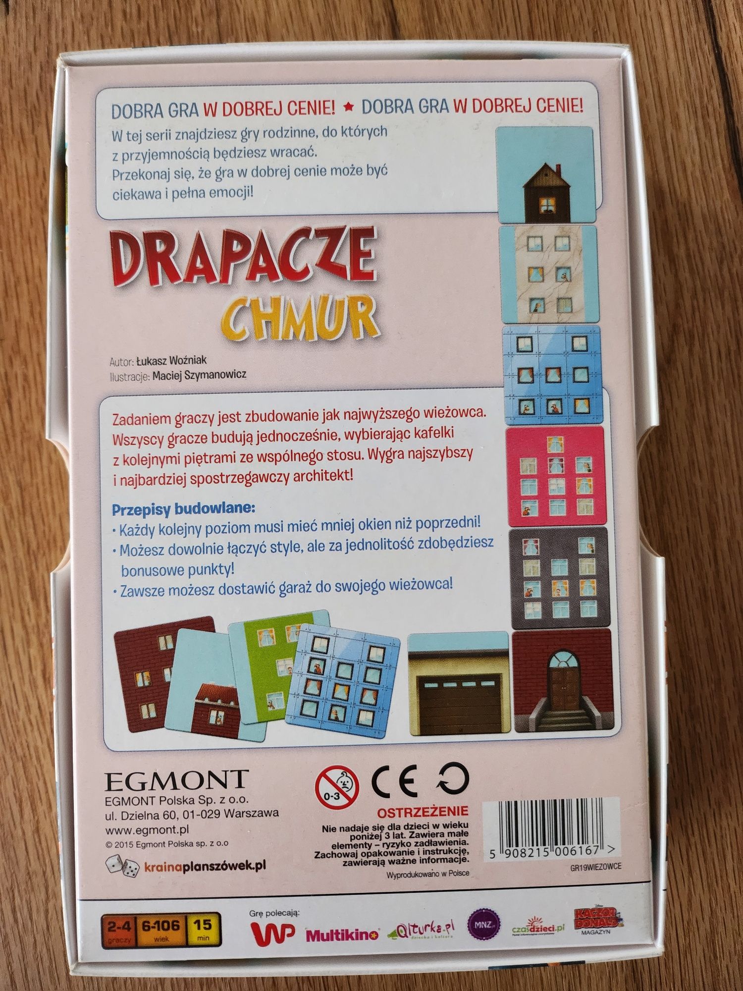 Gra EGMONT- Drapacze chmur (2-4 graczy, od 6 lat)