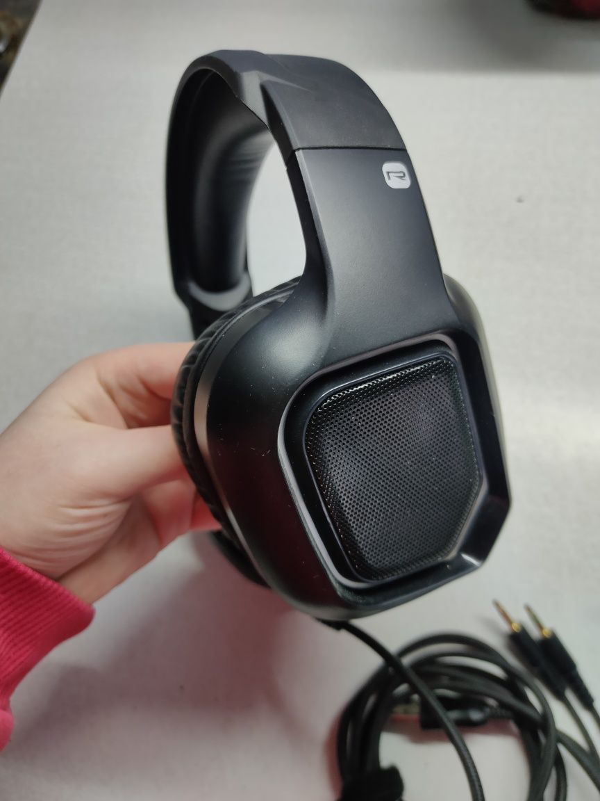 Продам игровые наушники cyberpunk cp-077 с подсветкой и микрофоном