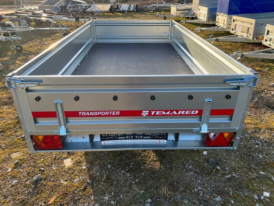 Przyczepa TEMARED tandem platforma 300x150 raty dostawa cała Polska