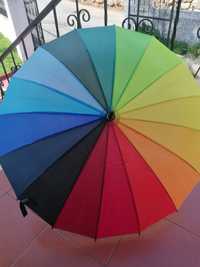 Chapéu de chuva colorido
