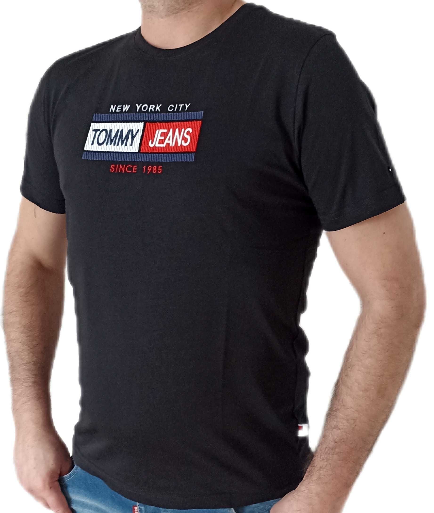 TOMMY HILFIGER T-shirt Koszulka Czarna r.M,L,XL,XXL