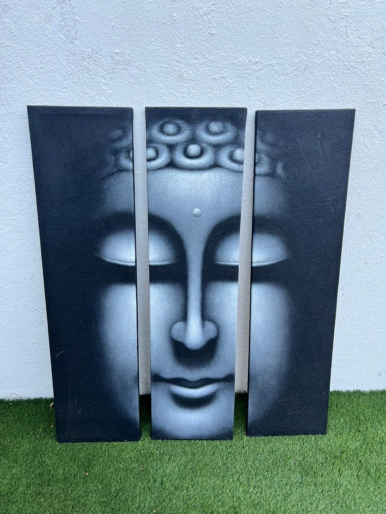 2 quadros pintados a mão