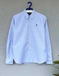 Koszula w paski Ralph Lauren oxford białoniebieska r. S