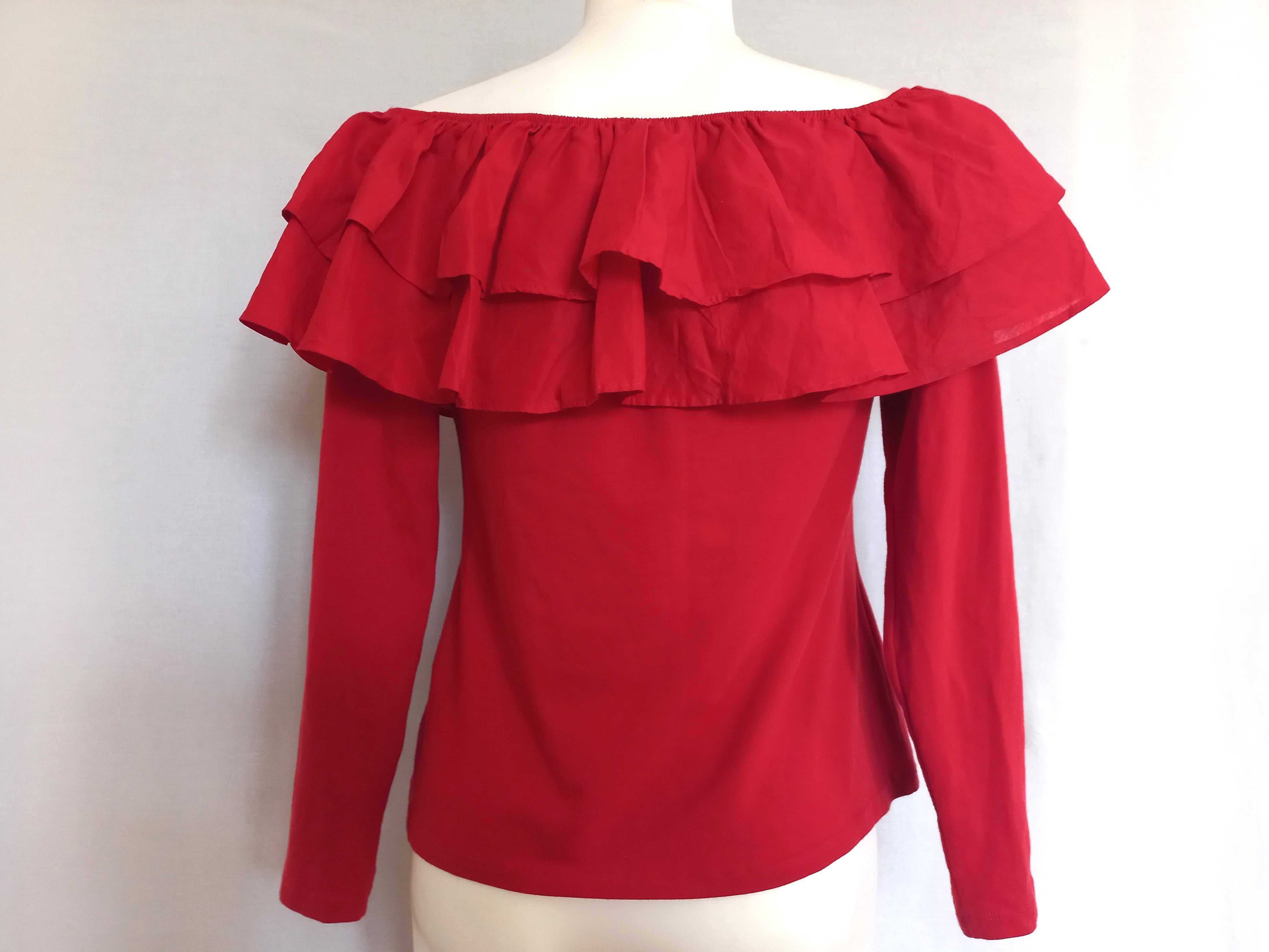 Bluzka czerwona Hiszpanka r. 40 H&M NOWA