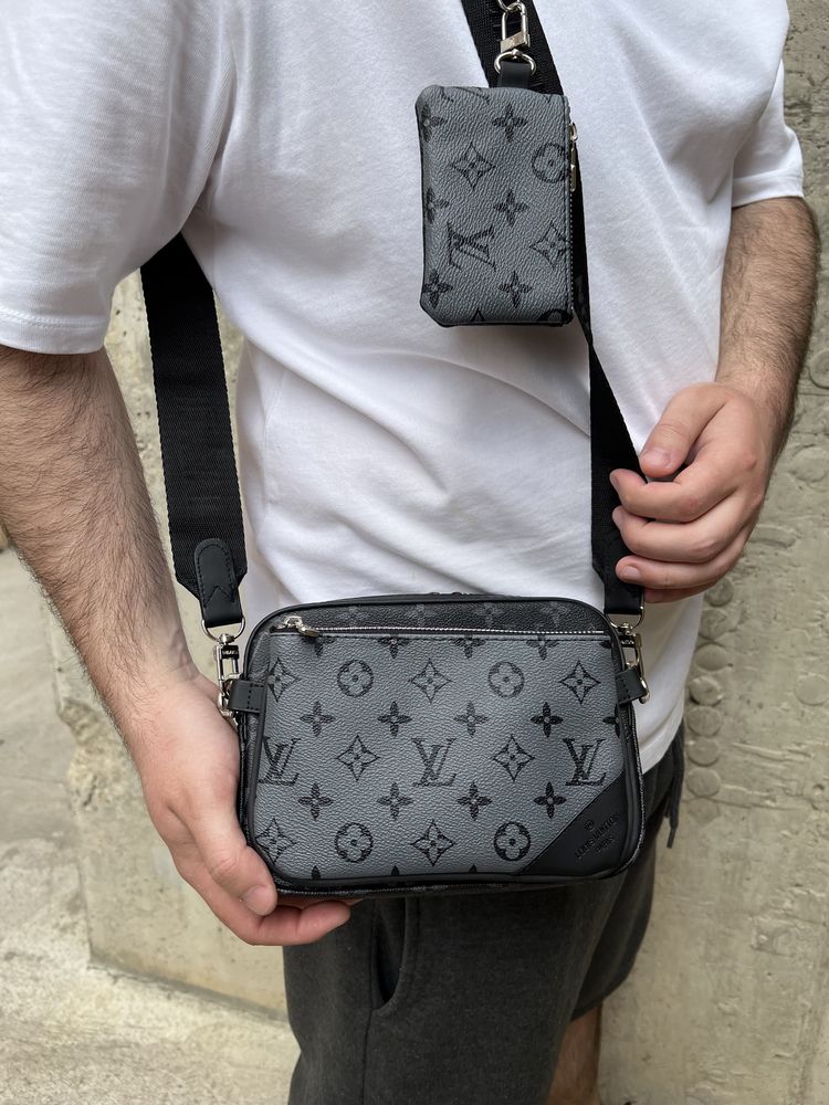 Чоловіча сумка  Louis Vuitton/ Мужская сумка через плече