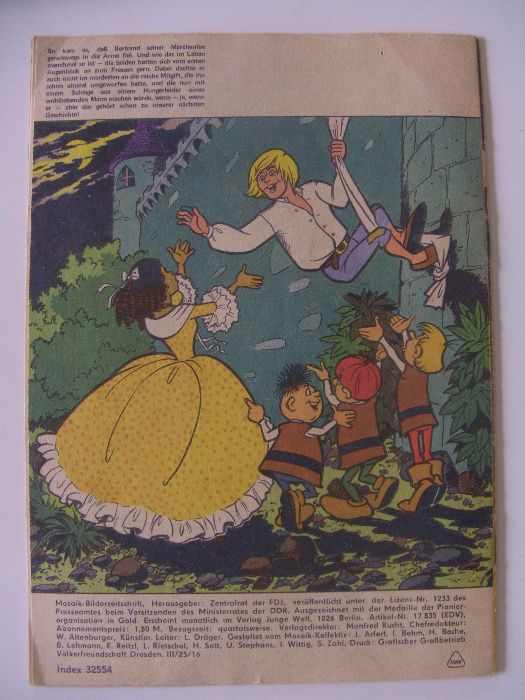 BD banda desenhada Alemanha de Este (DDR) vintage (1980)