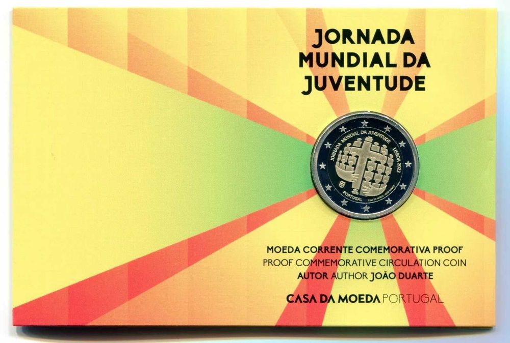 Portugal 2€ Jornada Mundial da Juventude 2023 Proof
