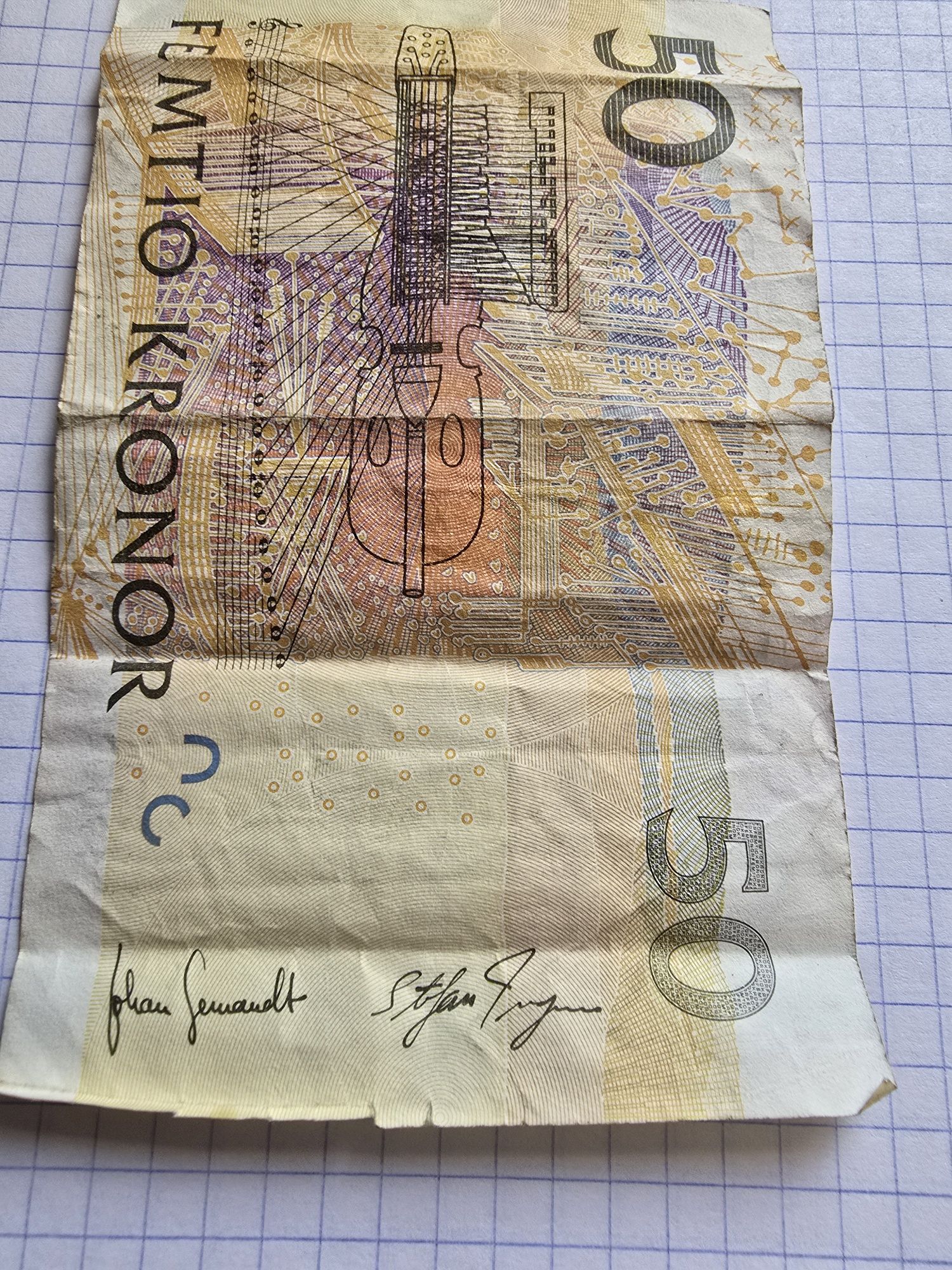 Banknot 50 koron szwedzkich z obiegu 1 sztuka P-64c