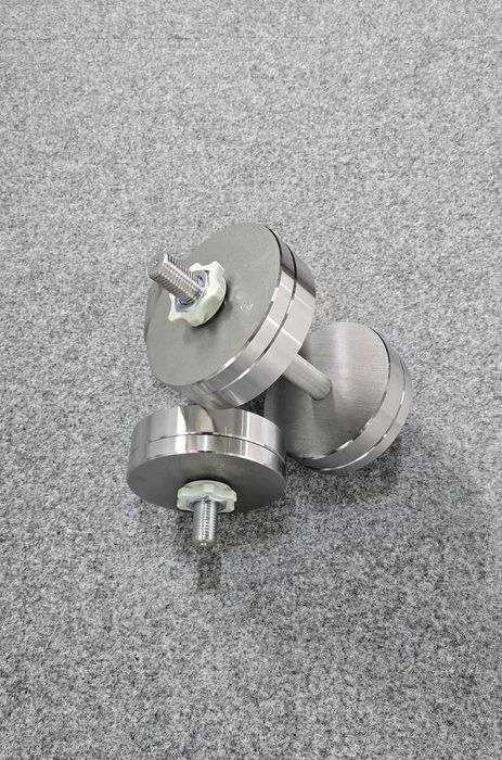 Т91 Металеві гантелі наборні з покриттям Гантели стальные Silver