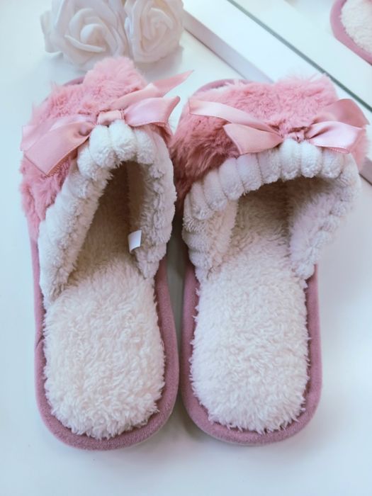 Różowe klapki damskie 36-37
