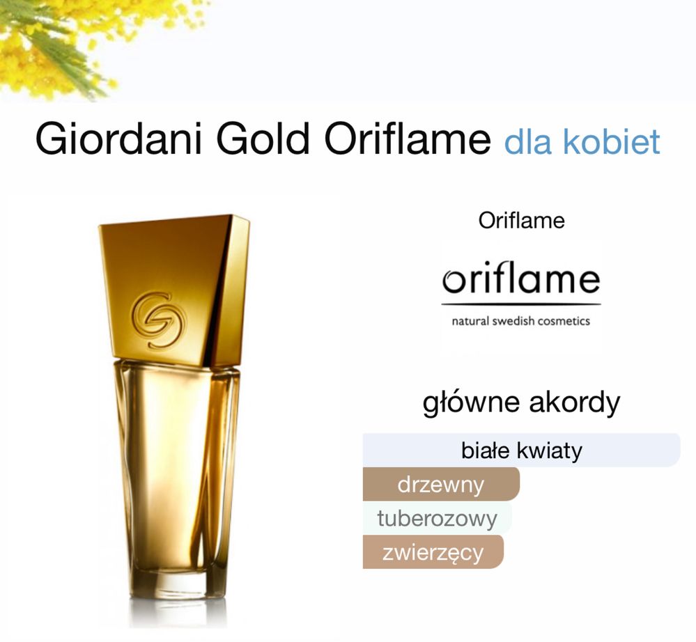 Perfumy Giordani Gold unikat Oriflame