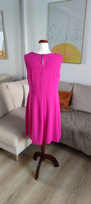 Sukienka bez rękawów imprezowa Dorothy Perkins XXL/44/16 róż fuksja