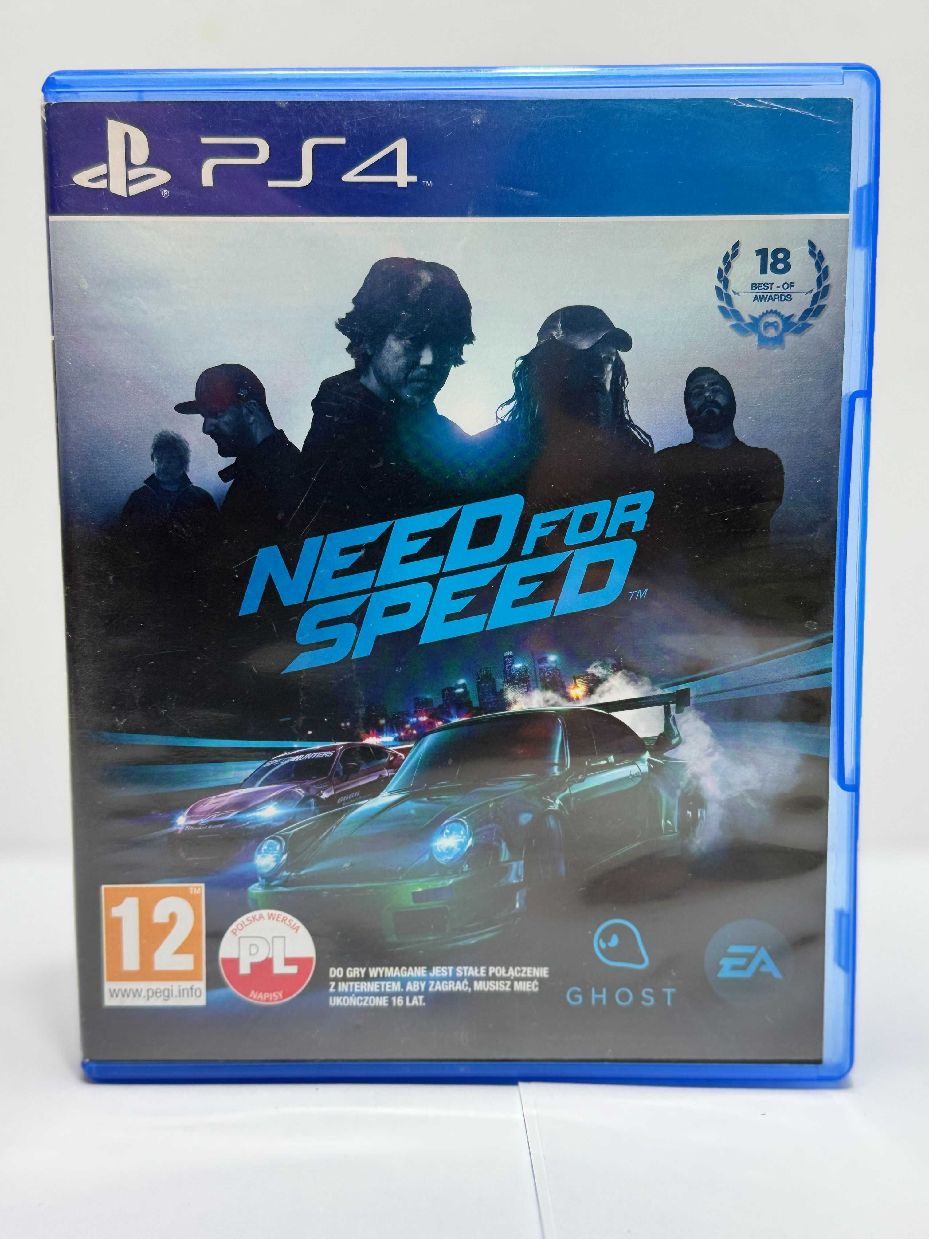 Gra Need for Speed na PS4 Playstation 4, POLSKA WERSJA, bdb stan!