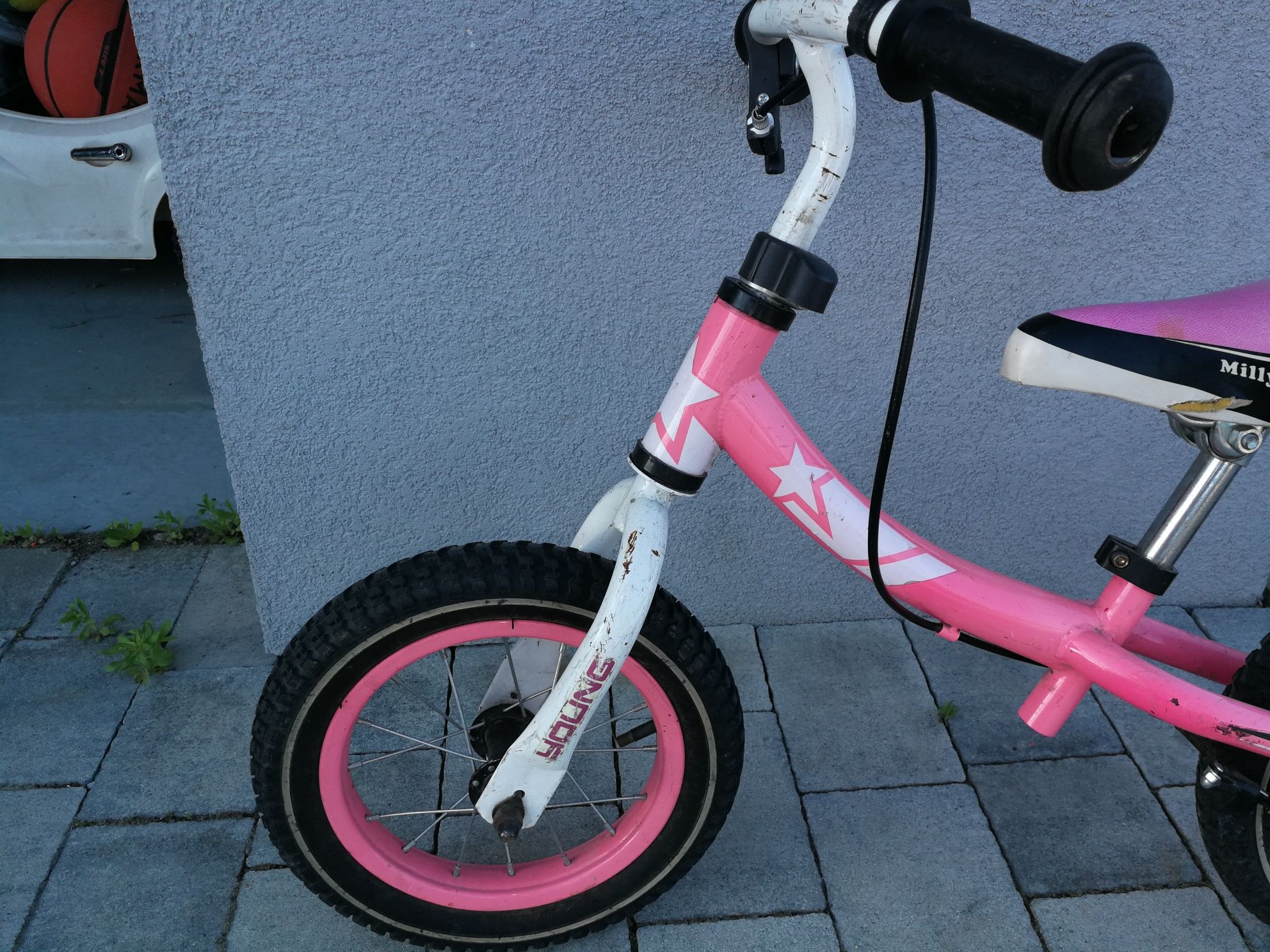 Rower biegowy różowy