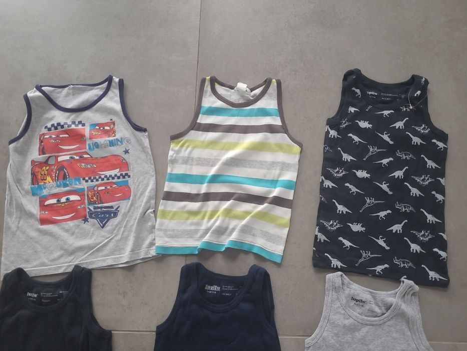 6 sztuk podkoszulki chłopięce lupilu 110/116
