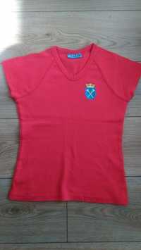 Koszulka t-shirt UJ czerwony top rozm XS