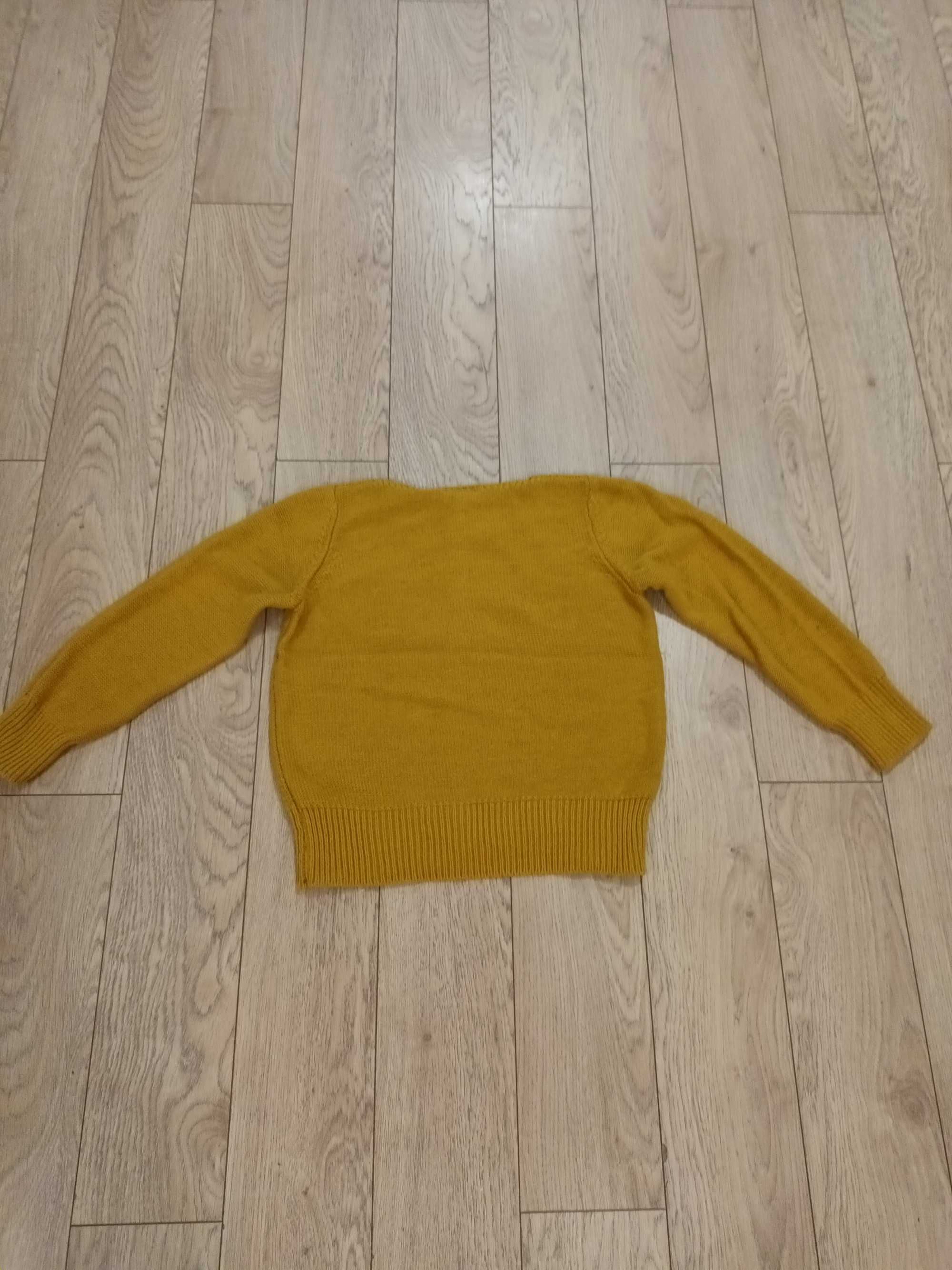 Sweter damski, XL, musztardowy