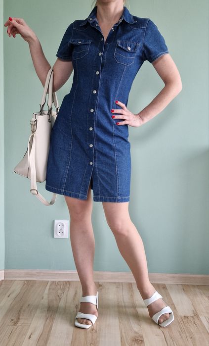 Sukienka jeansowa roz.36 Clockhouse