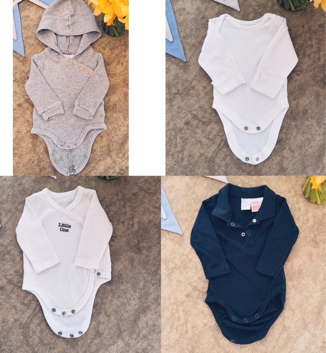 Боді чоловічки ромпери сліпи Next H&M Georgе 0-3м новорічний боді