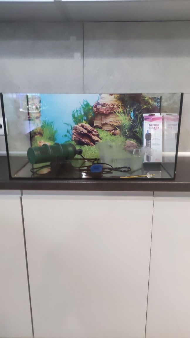Akwarium 60l +wyposażenie
