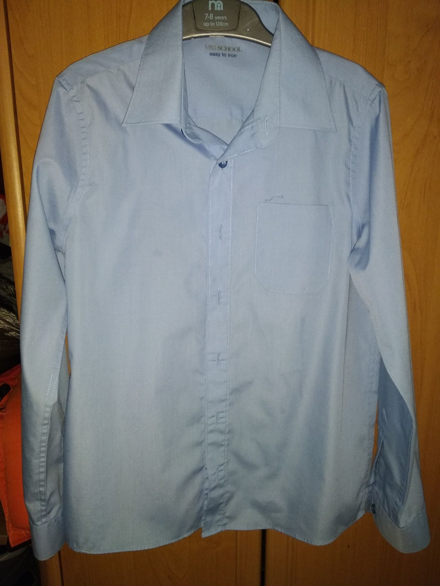 Рубашки МС школьная голубого цвета на 10-11, 11-12 лет и 12-13 лет