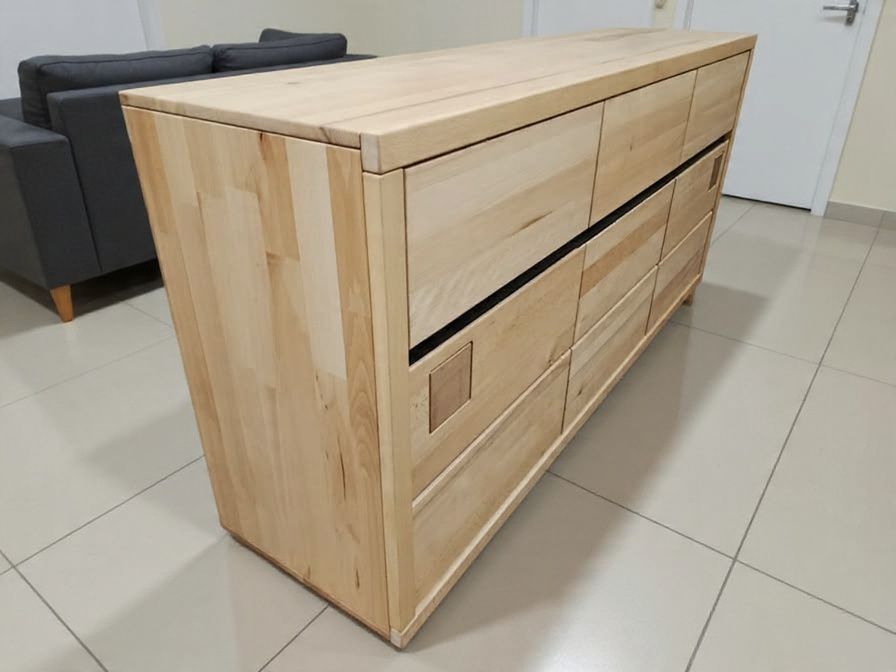 Komoda drewniana NOWA. Lite drewno. Import