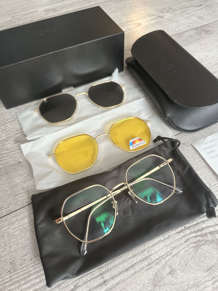 Okulary korekcyjne z nakładkami Ojo lenses