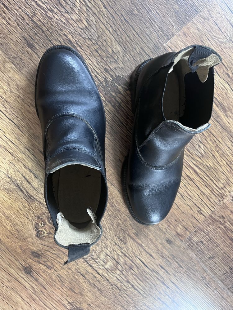Buty do jazdy konnej sztyblety Fouganza skorzane rozmiar 37