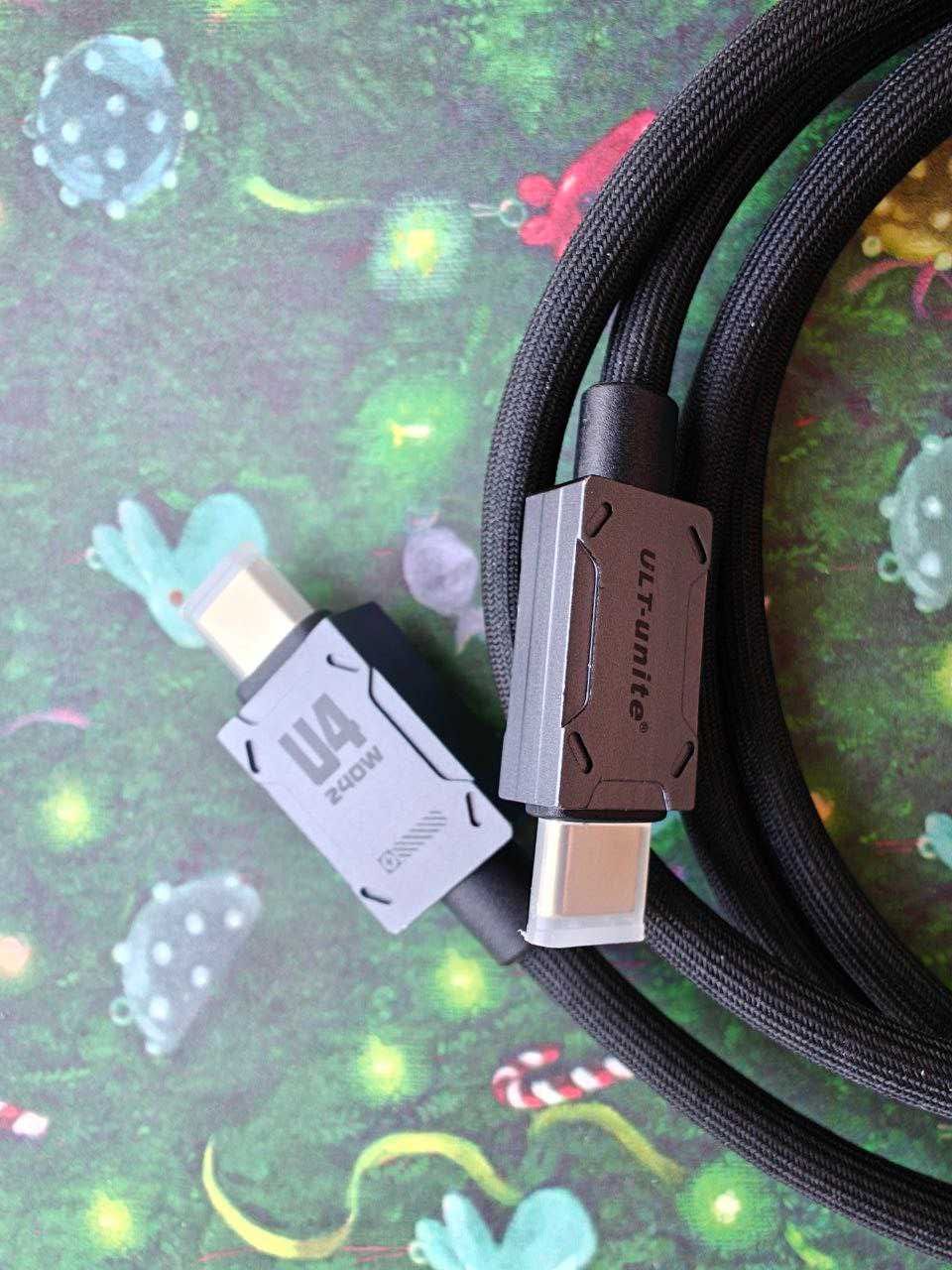 Кабель USB4 ULT CableDeconn Thunderbolt 4/5 40Gbps 80Gbps 240W 0.2-3 м