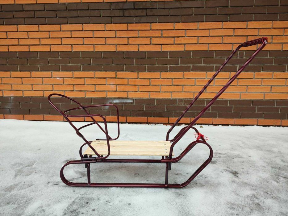 Санки Царські з ручкою штовхачем,санки,санчата