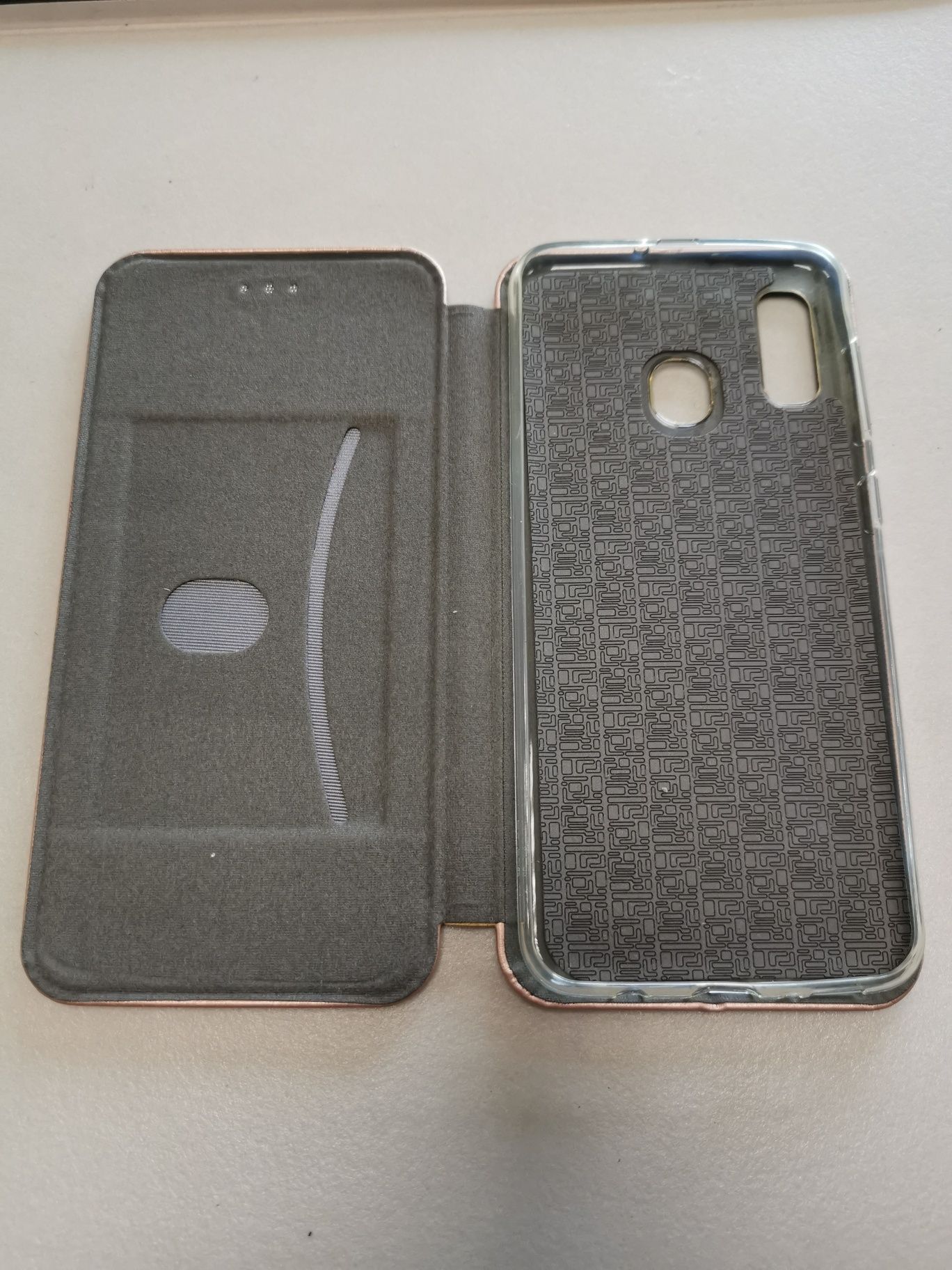 Etui pokrowiec futerał case do Samsung Galaxy A20 A30 A50 Różowe złoto