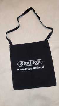 Czarna torba na zakupy Stalko * wielokrotnego użytku * ekotorba siatka