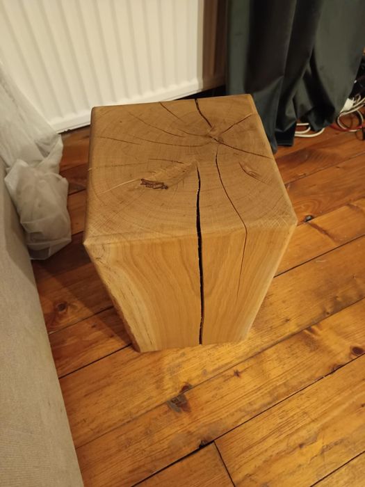 Plastry klocki kantówki stołki dębowe