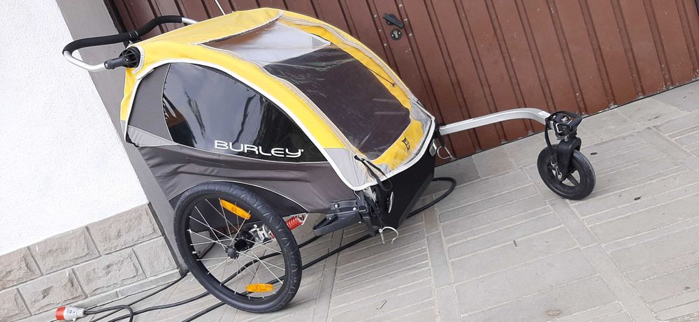Przyczepka rowerowa Burley Dlite amortyzowana 2w1 stan BDB x